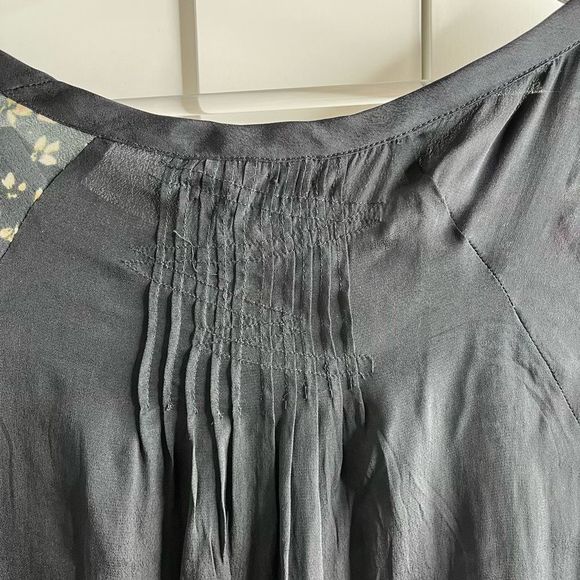 Zadig & Voltaire Toleac Short sleeve silk abstract print top small - Picture 7 of 9